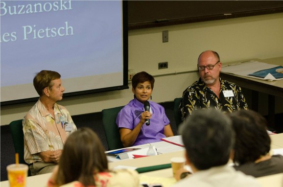 Prof. Pietsch and Drs. Fernandes and Buzanoski in "Capacity Issues for the Elderly" workshop