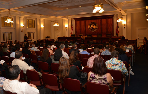 2015 Pro Bono Celebration - Hawaii Supreme Court Courtroom